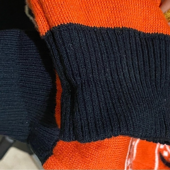 NFL Vintage Chunky Big Logo 1920 CHICAGO BEARS Knit Hoodie Size Large Gorpcore - Picture 9 of 10